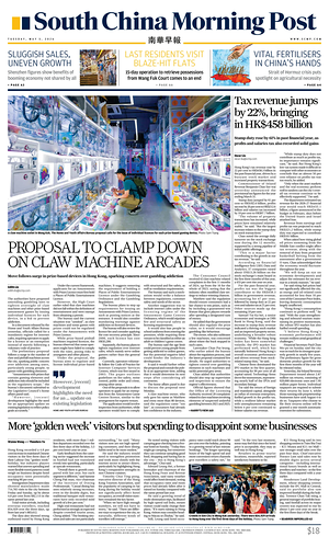 Prima pagina South China Morning Post di oggi - Quotidiano estero