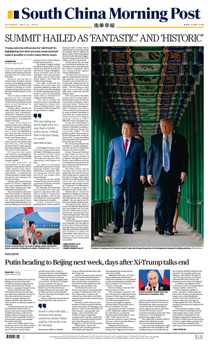 Prima pagina South China Morning Post di oggi - Quotidiano estero