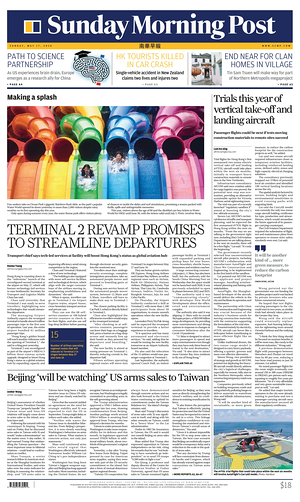 Prima pagina South China Morning Post di oggi - Quotidiano estero