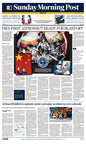 Prima pagina South China Morning Post di oggi - Quotidiano estero