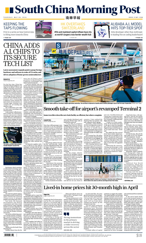 Prima pagina South China Morning Post di oggi - Quotidiano estero