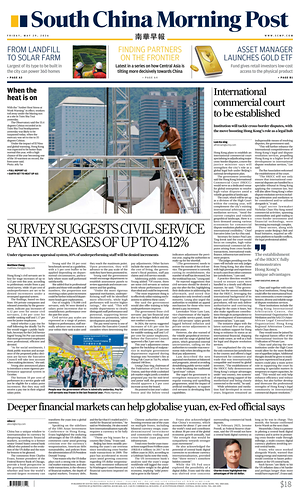 Prima pagina South China Morning Post di oggi - Quotidiano estero