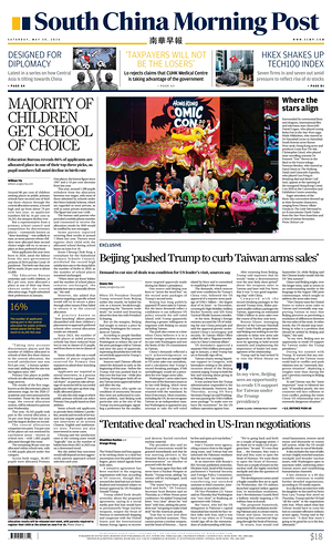 Prima pagina South China Morning Post di oggi - Quotidiano estero