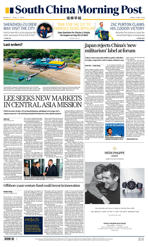 Prima pagina South China Morning Post di oggi - Quotidiano estero