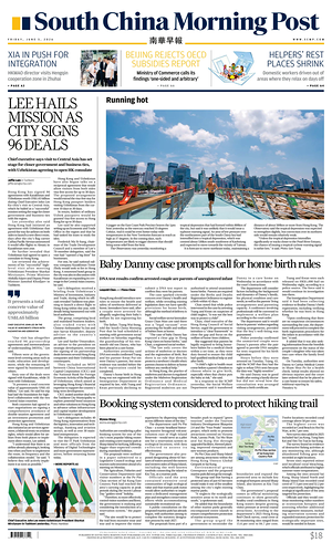 Prima pagina South China Morning Post di oggi - Quotidiano estero