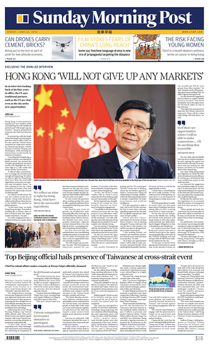 Prima pagina South China Morning Post di oggi - Quotidiano estero