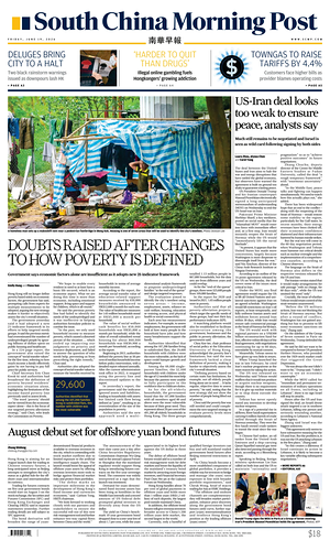 Prima pagina South China Morning Post di oggi - Quotidiano estero