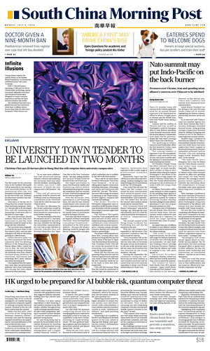 Prima pagina South China Morning Post di oggi - Quotidiano estero