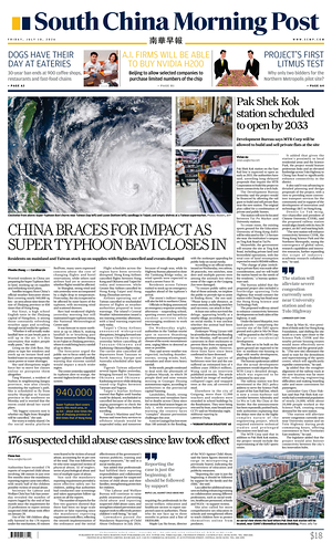 Prima pagina South China Morning Post di oggi - Quotidiano estero