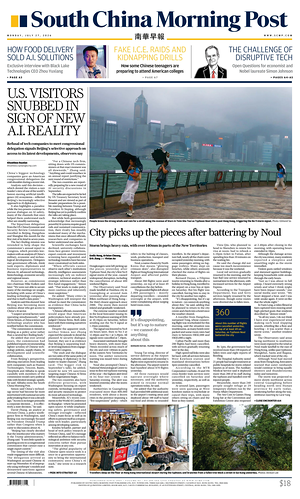 Prima pagina South China Morning Post di oggi - Quotidiano estero