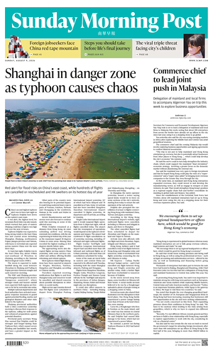 Prima pagina South China Morning Post di oggi - Quotidiano estero