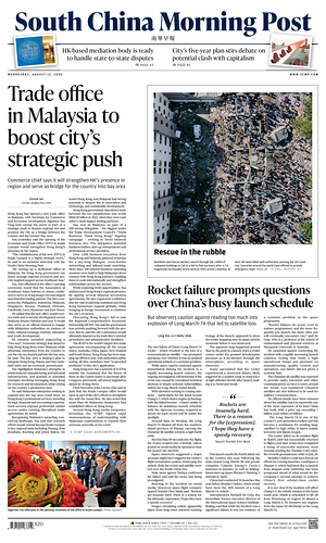 Prima pagina South China Morning Post di oggi - Quotidiano estero