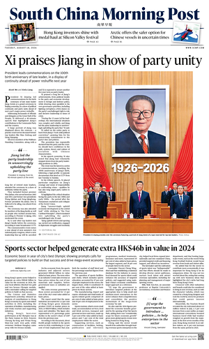 Prima pagina South China Morning Post di oggi - Quotidiano estero