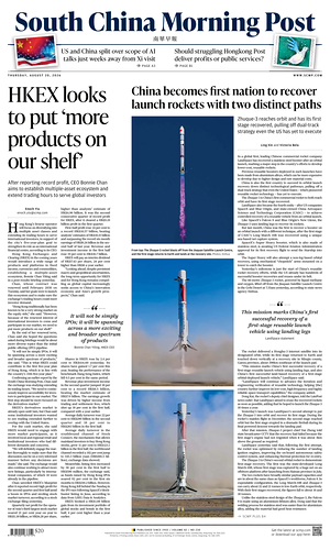 Prima pagina South China Morning Post di oggi - Quotidiano estero