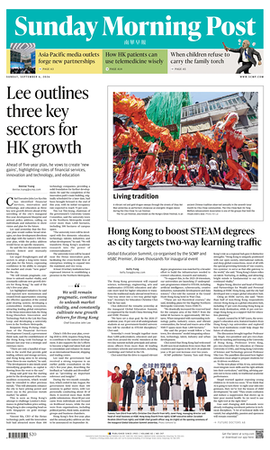 Prima pagina South China Morning Post di oggi - Quotidiano estero