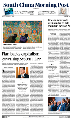 Prima pagina South China Morning Post di oggi - Quotidiano estero