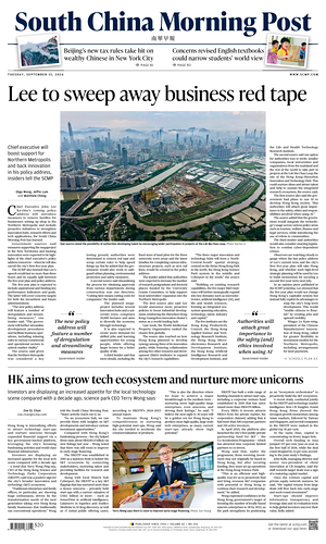 Prima pagina South China Morning Post di oggi - Quotidiano estero