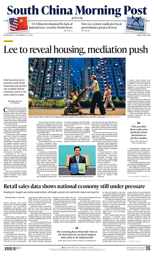 Prima pagina South China Morning Post di oggi - Quotidiano estero