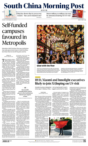 Prima pagina South China Morning Post di oggi - Quotidiano estero
