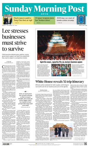 Prima pagina South China Morning Post di oggi - Quotidiano estero