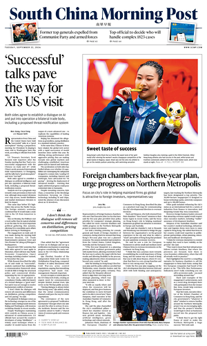 Prima pagina South China Morning Post di oggi - Quotidiano estero