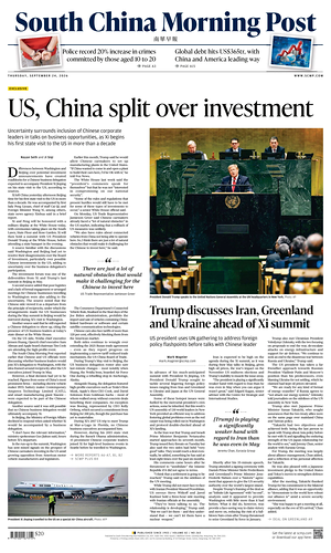 Prima pagina South China Morning Post di oggi - Quotidiano estero