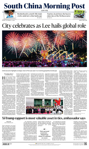 Prima pagina South China Morning Post di oggi - Quotidiano estero