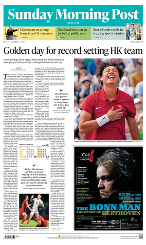 Prima pagina South China Morning Post di oggi - Quotidiano estero