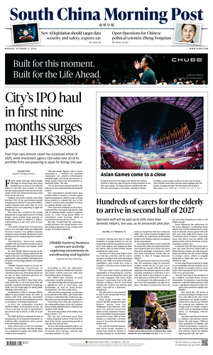 Prima pagina South China Morning Post di oggi - Quotidiano estero