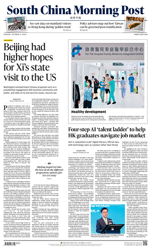 Prima pagina South China Morning Post di oggi - Quotidiano estero