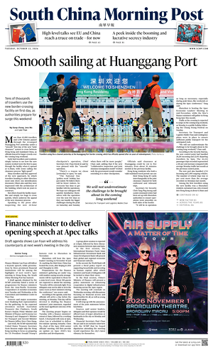 Prima pagina South China Morning Post di oggi - Quotidiano estero