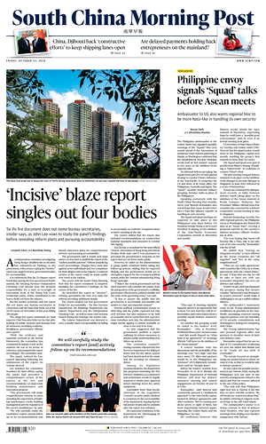 Prima pagina South China Morning Post di oggi - Quotidiano estero