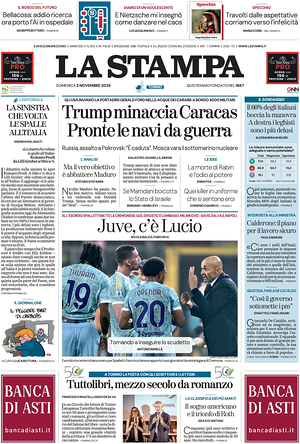 La Stampa prima pagina
