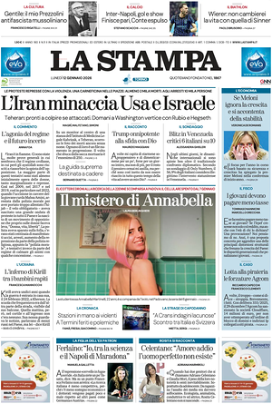 La Stampa prima pagina