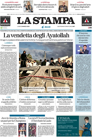 Prima pagina La Stampa di oggi - Quotidiano nazionale