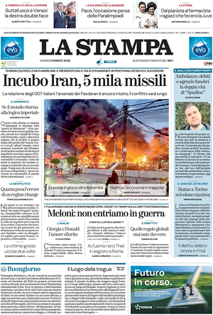 La Stampa prima pagina