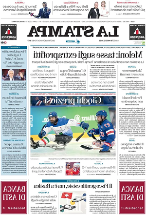 Prima pagina La Stampa di oggi - Quotidiano nazionale