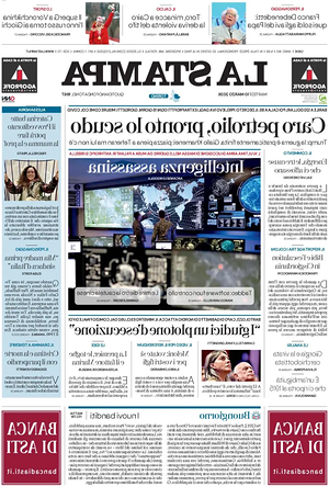 Prima pagina La Stampa di oggi - Quotidiano nazionale