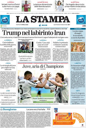 Prima pagina La Stampa di oggi - Quotidiano nazionale