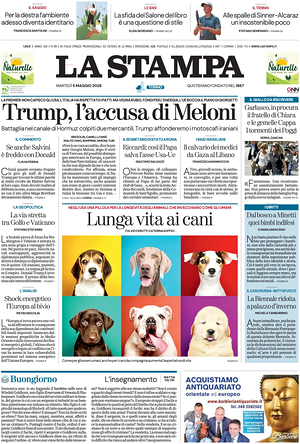 Prima pagina La Stampa di oggi - Quotidiano nazionale