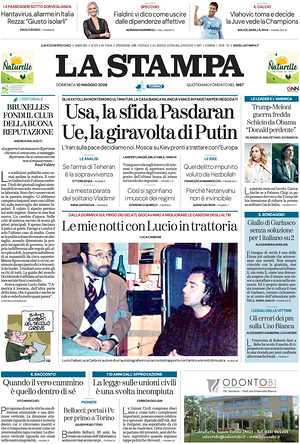 Prima pagina La Stampa di oggi - Quotidiano nazionale