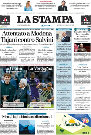 Prima pagina La Stampa di oggi - Quotidiano nazionale