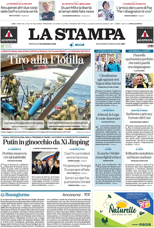Prima pagina La Stampa di oggi - Quotidiano nazionale