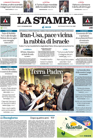 Prima pagina La Stampa di oggi - Quotidiano nazionale
