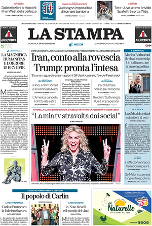 Prima pagina La Stampa di oggi - Quotidiano nazionale