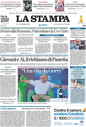 Prima pagina La Stampa di oggi - Quotidiano nazionale