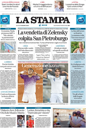 Prima pagina La Stampa di oggi - Quotidiano nazionale
