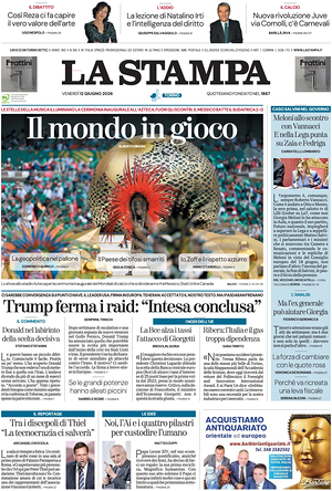 Prima pagina La Stampa di oggi - Quotidiano nazionale