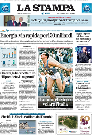 Prima pagina La Stampa di oggi - Quotidiano nazionale