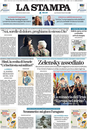 Prima pagina La Stampa di oggi - Quotidiano nazionale